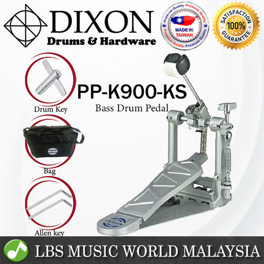 Dixon PP-K900 Single Bass Drum Pedal with Double Chain CAM Driven System (PP-K900-KS)