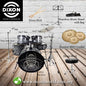 [Discontinued] Dixon Drum Set Black Widow Drum Kit