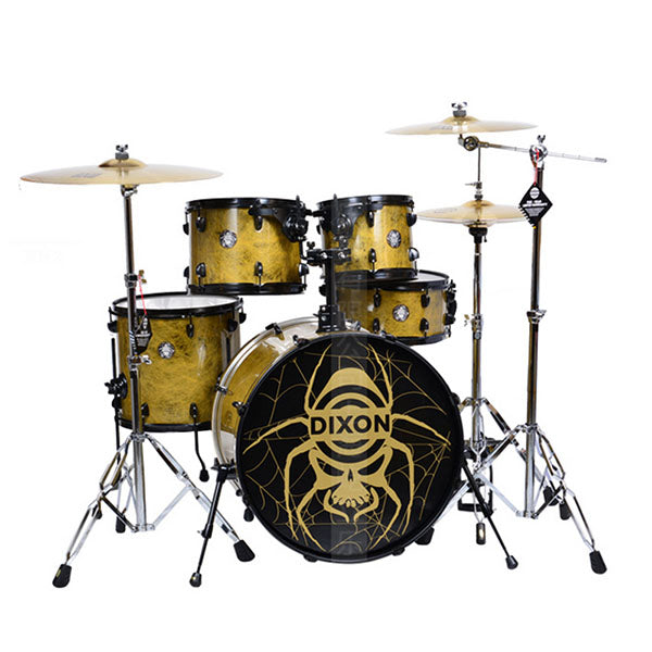 [Discontinued] DIXON DRUM SET SPIDER GOLD WIDOW FUSE SERIES DRUM KIT