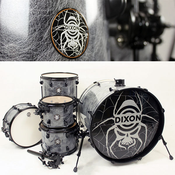 [Discontinued] Dixon Drum Set Black Widow Drum Kit