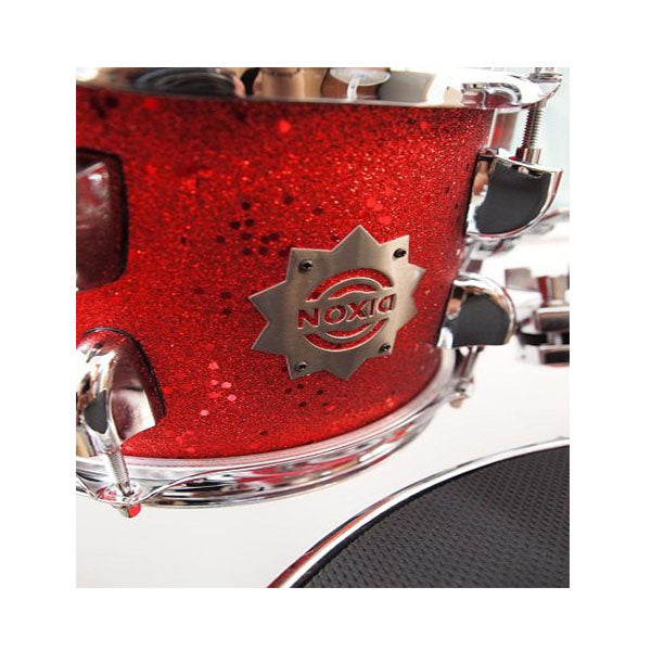 DIXON Drum Set Jet Set Plus Silent Drum set Red Sparkle Travel Drum Kit