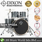 Dixon Spark SP522AGM Drum Set Complete Standard 5 Piece Drum Kit Bundle Gun Metal
