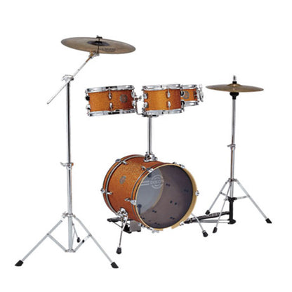 DIXON Drum Set Jet Set Plus Silent Drum set Orange Sparkle Travel Drum Kit