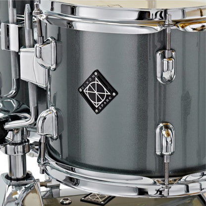 Dixon Spark SP522AGM Drum Set Complete Standard 5 Piece Drum Kit Bundle Gun Metal