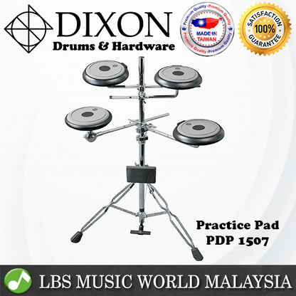 Dixon PDP1507 5 Piece Drum Practice Pad Set Complete Hardware (PDP 1507)