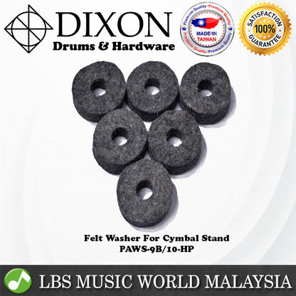 Dixon PAWS-9B/10-HP 10 Piece Cotton Felt Washer For Cymbal or Cymbals Boom Stand