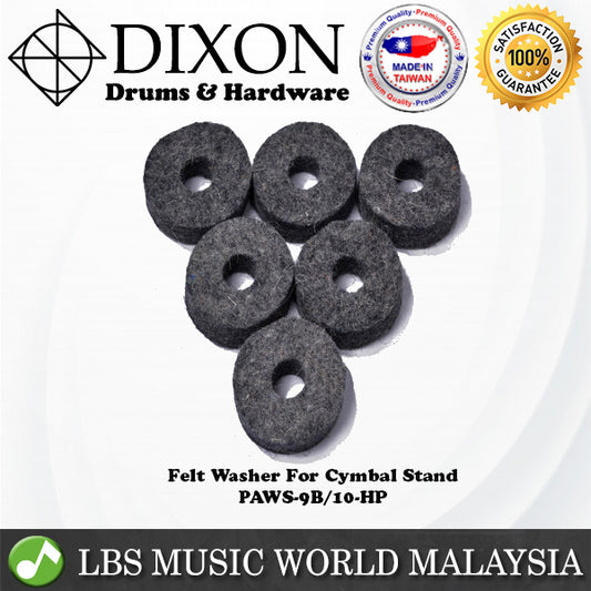 Dixon PAWS-9B/10-HP 10 Piece Cotton Felt Washer For Cymbal or Cymbals Boom Stand
