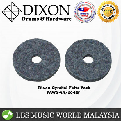 Dixon PAWS-9A/10-HP 10 Piece Cymbal Cotton Felt Cymbals Stand Washer Felts