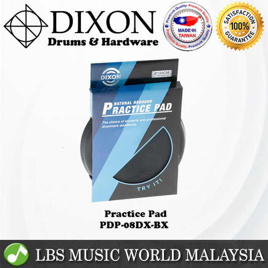 Dixon PDP-08DX-BX 8 inch Natural Rebound Drum Practice Pad Training