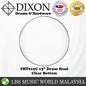 Dixon 13" PHT013C Clear Bottom Resonant Drum Skin Head DrumHead for Snare Tom (PHT013)