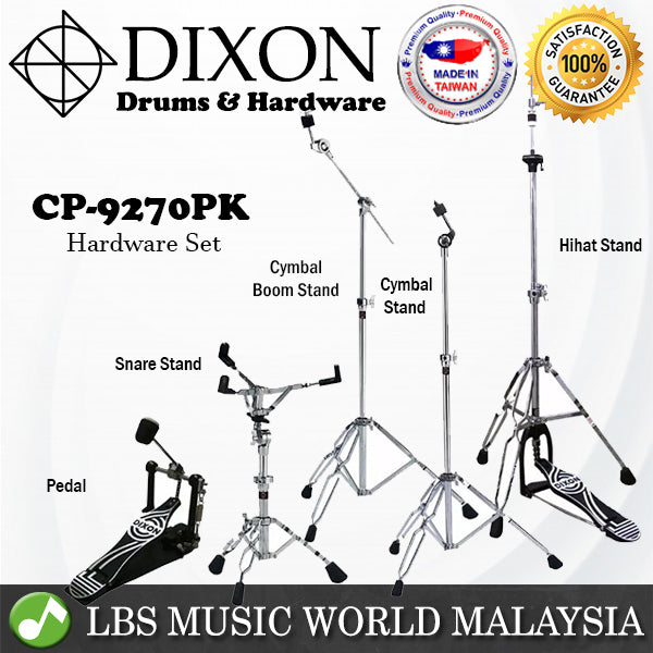 Dixon P-CP9270PK Hardware Pack with Cymbal Boom Snare HiHat Stand Pedal (CP9270PK )
