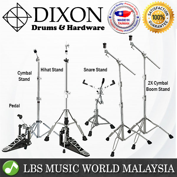 Dixon P-K900PK-1 6 Pieces Hardware Pack with Snare Cymbal Hi-Hat Boom Stand Pedal Set