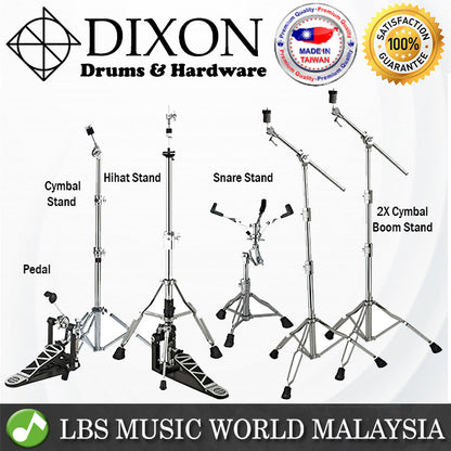 Dixon P-K900PK-1 6 Pieces Hardware Pack with Snare Cymbal Hi-Hat Boom Stand Pedal Set