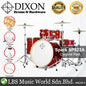 Dixon Spark SP522ACRD Drum Set Complete Standard 5 Piece Drum Kit Bundle Cyclone Red