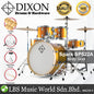 Dixon Spark SP520AMGD Drum Set Complete Standard 5 Piece Drum Kit Bundle Misty Gold