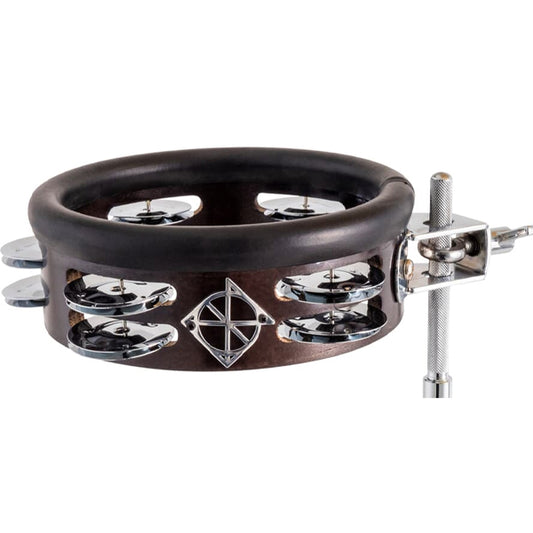 Dixon PDML26BKC 6" Wood Tambourine Black Coal Finish