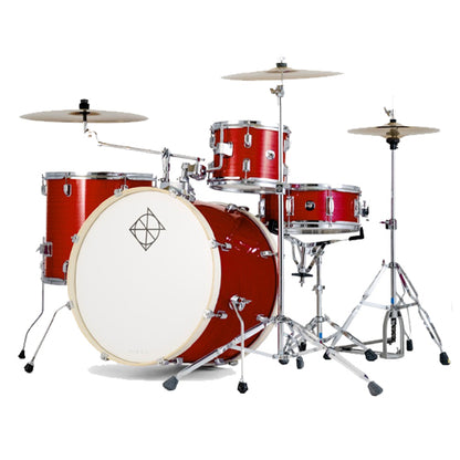 Dixon Spark SP522ACRD Drum Set Complete Standard 5 Piece Drum Kit Bundle Cyclone Red