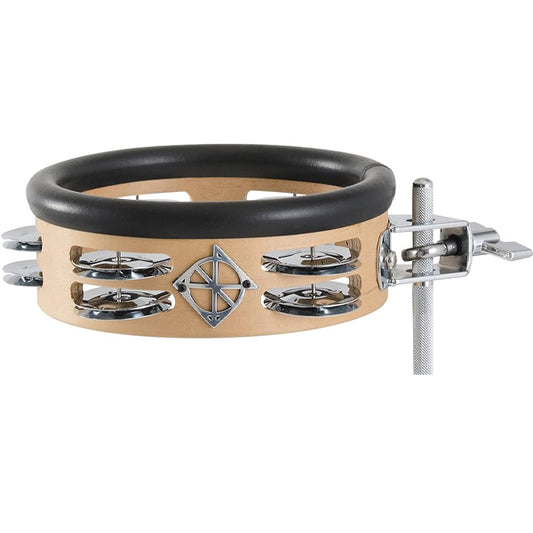 Dixon PDML26SN 6" Little Roomer Series Round Wood Tambourine Satin Natural