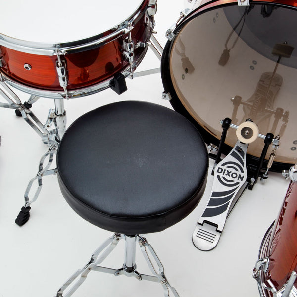 Dixon Spark SP522ACRD Drum Set Complete Standard 5 Piece Drum Kit Bundle Cyclone Red