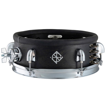 Dixon PDSL350SHRBKC 3.5" X 10" Snare with Jiggle Tambo Snare  Mahogany Shell Black Coal