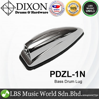 Dixon PDZL-1N Chrome Bass Drum Lugs with Rubber Pad and Screws (PDZL1N)