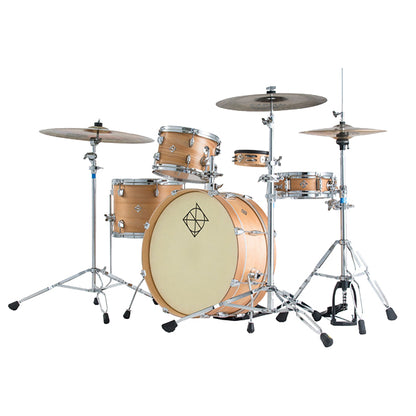 Dixon PODL520PK1SN Little Roomer 5 Pieces  Drum Set Full Package with Hardware and Cymbal - Satin Natural