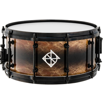 Dixon PDSAN654MRBB-BC 14 X 6.5 Inch Artisan Silkwood Paper Mulberry Tree Snare Drum - Black Reverse Burst