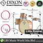 Dixon PODL520PK1SN Little Roomer 5 Pieces  Drum Set Full Package with Hardware and Cymbal - Satin Natural