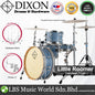 Dixon PODL520PK1CF Little Roomer 5 Pieces  Drum Set Full Package with Hardware and Cymbal - Cerulean Frost