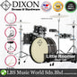 Dixon PODL520PK1BKC Little Roomer 5 Pieces Drum Set Full Package with Hardware and Cymbal - Black Coal