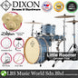 Dixon PODL520PK1CF Little Roomer 5 Pieces  Drum Set Full Package with Hardware and Cymbal - Cerulean Frost