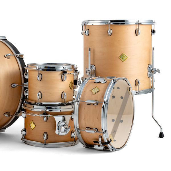 Dixon CSTC522SN Cornerstone Classic 5 Pieces Hybrid Maple Drum Kit Set - Natural Satin