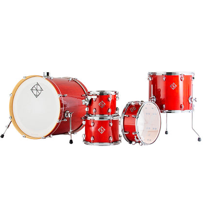 Dixon PODFM522AM Fuse Maple 5 Pieces Acoustic Drum Kit with Hardware - Amber (FM522)