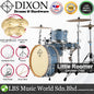 Dixon PODL520PK1CF Little Roomer 5 Pieces  Drum Set Full Package with Hardware and Cymbal - Cerulean Frost