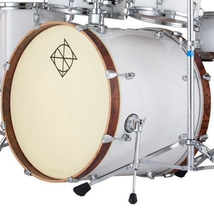 Dixon PODFM522SC Fuse Maple 5 Pieces Acoustic Drum Kit with Hardware - Snow White (FM522)