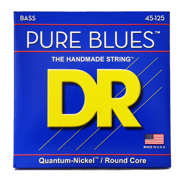 DR Strings PB5-45 Pure Blues Quantum Nickel Round Core Bass Guitar 5 Strings - Medium (45-125)