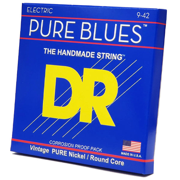 DR Strings PHR-9 Pure Blues Vintage Nickel Electric Guitar Strings - Light (9-42)