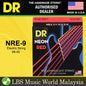 DR Strings NRE-9 Hi-Def Neon Red Nickel Plated Steel Coated Electric Guitar Strings - Light 09-42 (NRE9)
