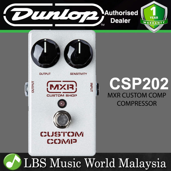 Jim Dunlop MXR CSP202 Custom Comp Compressor Guitar Effect Pedal