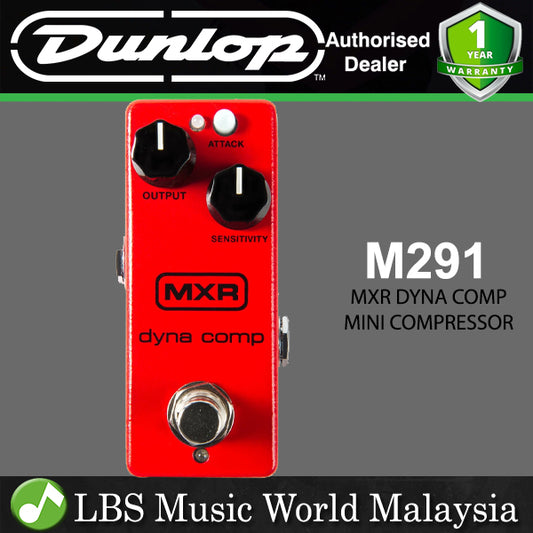Jim Dunlop MXR M291 Dyna Comp Mini Compressor Guitar Effects Pedal (M 291)