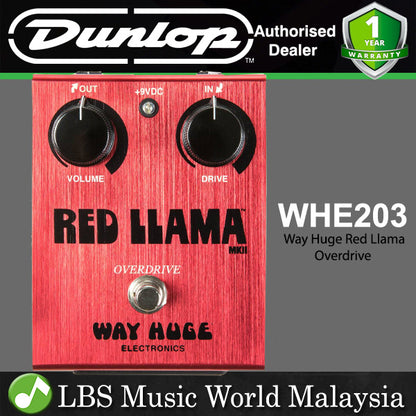 Jim Dunlop WHE203 Way Huge Red Llama Overdrive Guitar Effects Pedal (WHE 203)