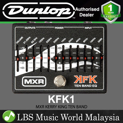 Jim Dunlop MXR KFK1 Kerry King Ten Band EQ Guitar Effects Pedal (KFK 1)