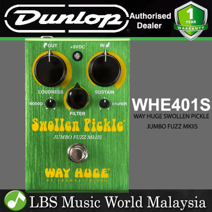 Jim Dunlop Way Huge WHE401S Swollen Pickle Jumbo Fuzz MkIIS Guitar Effect Pedal (WHE 401S WHE 401 S)