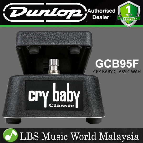 Jim Dunlop GCB95F Cry Baby Classic Wah Guitar Effects Pedal (GCB 95F GCB 95 F)