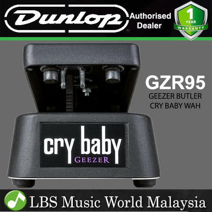 geezer butler wah pedal Jim Dunlop GZR95 Geezer Butler Cry Baby Wah Guitar Effects Pedal (GZR 95)