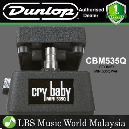 Jim Dunlop CBM535Q Cry Baby Mini 535Q Wah Guitar Effects Pedal (CBM 535Q)