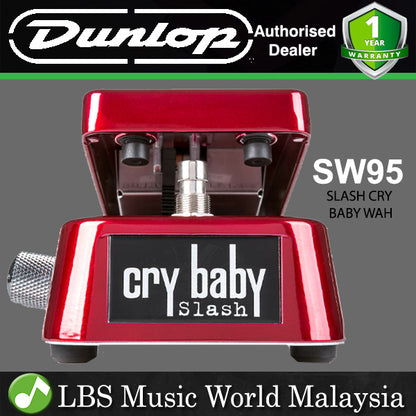 Jim Dunlop SW95 Slash Signature Cry Baby Wah Guitar Effects Pedal (SW 95)