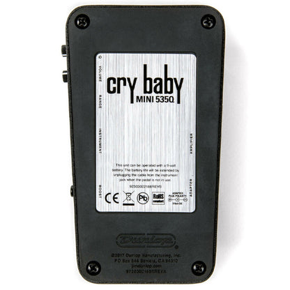 Jim Dunlop CBM535Q Cry Baby Mini 535Q Wah Guitar Effects Pedal (CBM 535Q)