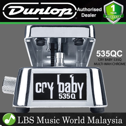 Jim Dunlop 535QC Cry Baby 535Q Multi Wah Chrome Guitar Effects Pedal (535Q-C)