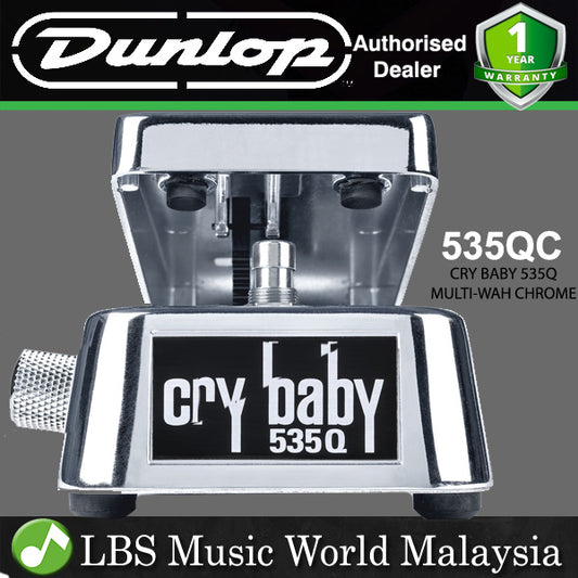 Jim Dunlop 535QC Cry Baby 535Q Multi Wah Chrome Guitar Effects Pedal (535Q-C)